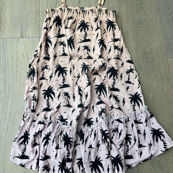 Rockets Of Awesome Girls Ombre Palm Tree Pink Dress Sz 7 - Picture 1 of 4